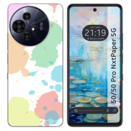 Funda Silicona para TCL 50 / 50 Pro NXTPAPER 5G diseño Acuarela 05 Dibujos