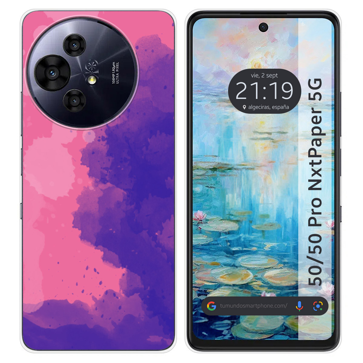 Funda Silicona para TCL 50 / 50 Pro NXTPAPER 5G diseño Acuarela 07 Dibujos