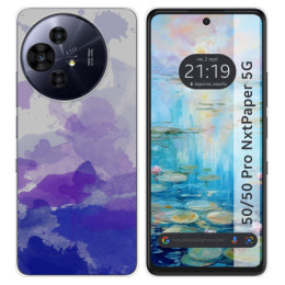 Funda Silicona para TCL 50 / 50 Pro NXTPAPER 5G diseño Acuarela 09 Dibujos