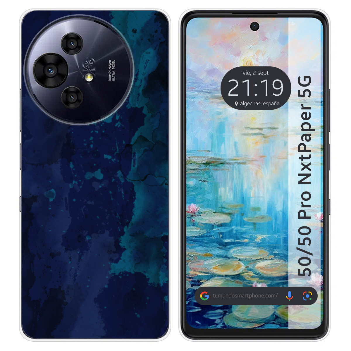 Funda Silicona para TCL 50 / 50 Pro NXTPAPER 5G diseño Acuarela 13 Dibujos
