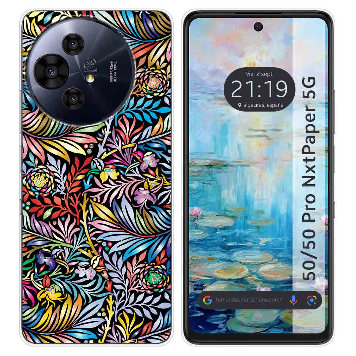 Funda Silicona para TCL 50 / 50 Pro NXTPAPER 5G diseño Flores 04 Dibujos