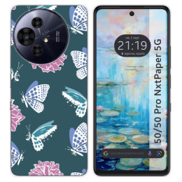 Funda Silicona para TCL 50 / 50 Pro NXTPAPER 5G diseño Flores 10 Dibujos