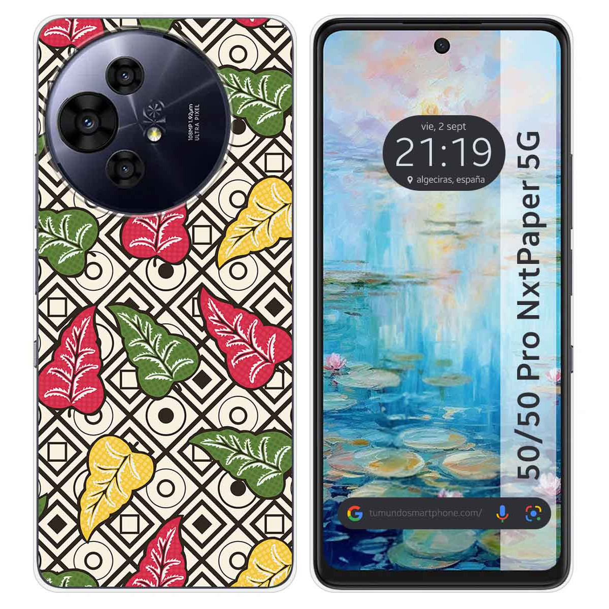 Funda Silicona para TCL 50 / 50 Pro NXTPAPER 5G diseño Flores 11 Dibujos