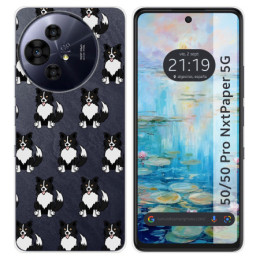 Funda Silicona para TCL 50 / 50 Pro NXTPAPER 5G diseño Perros 07 Dibujos