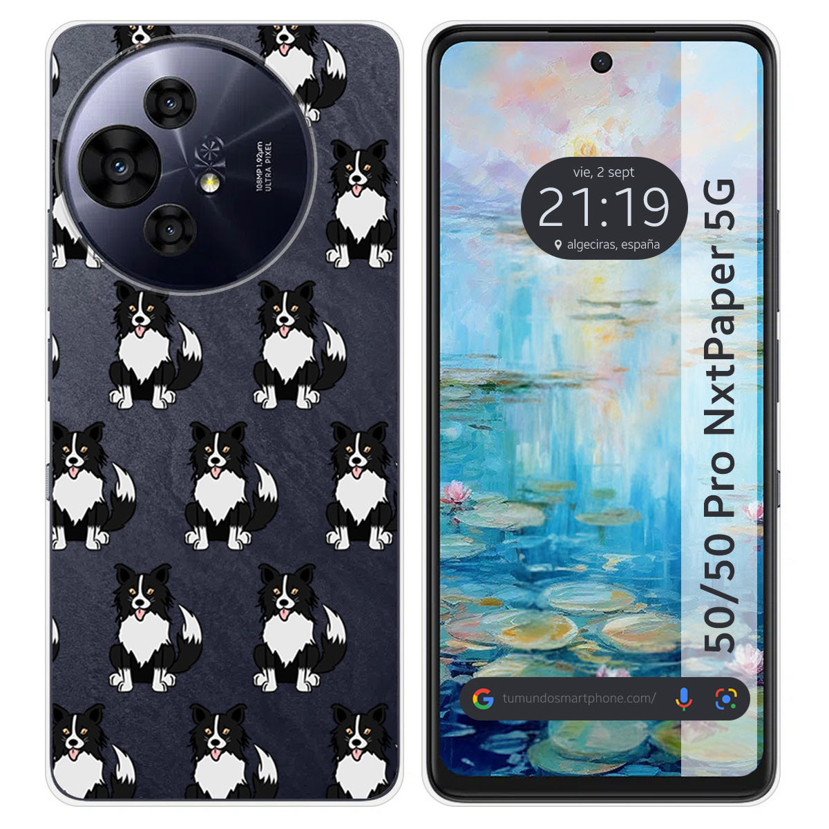 Funda Silicona para TCL 50 / 50 Pro NXTPAPER 5G diseño Perros 07 Dibujos