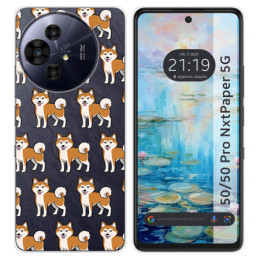 Funda Silicona para TCL 50 / 50 Pro NXTPAPER 5G diseño Perros 08 Dibujos