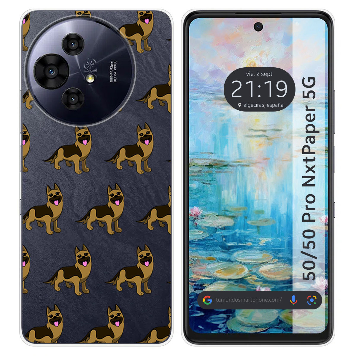 Funda Silicona para TCL 50 / 50 Pro NXTPAPER 5G diseño Perros 09 Dibujos
