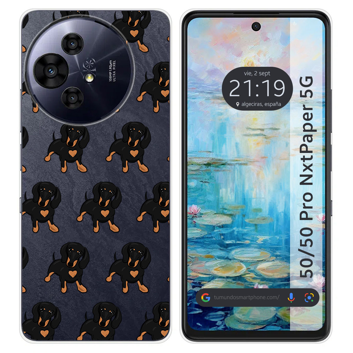 Funda Silicona para TCL 50 / 50 Pro NXTPAPER 5G diseño Perros 10 Dibujos