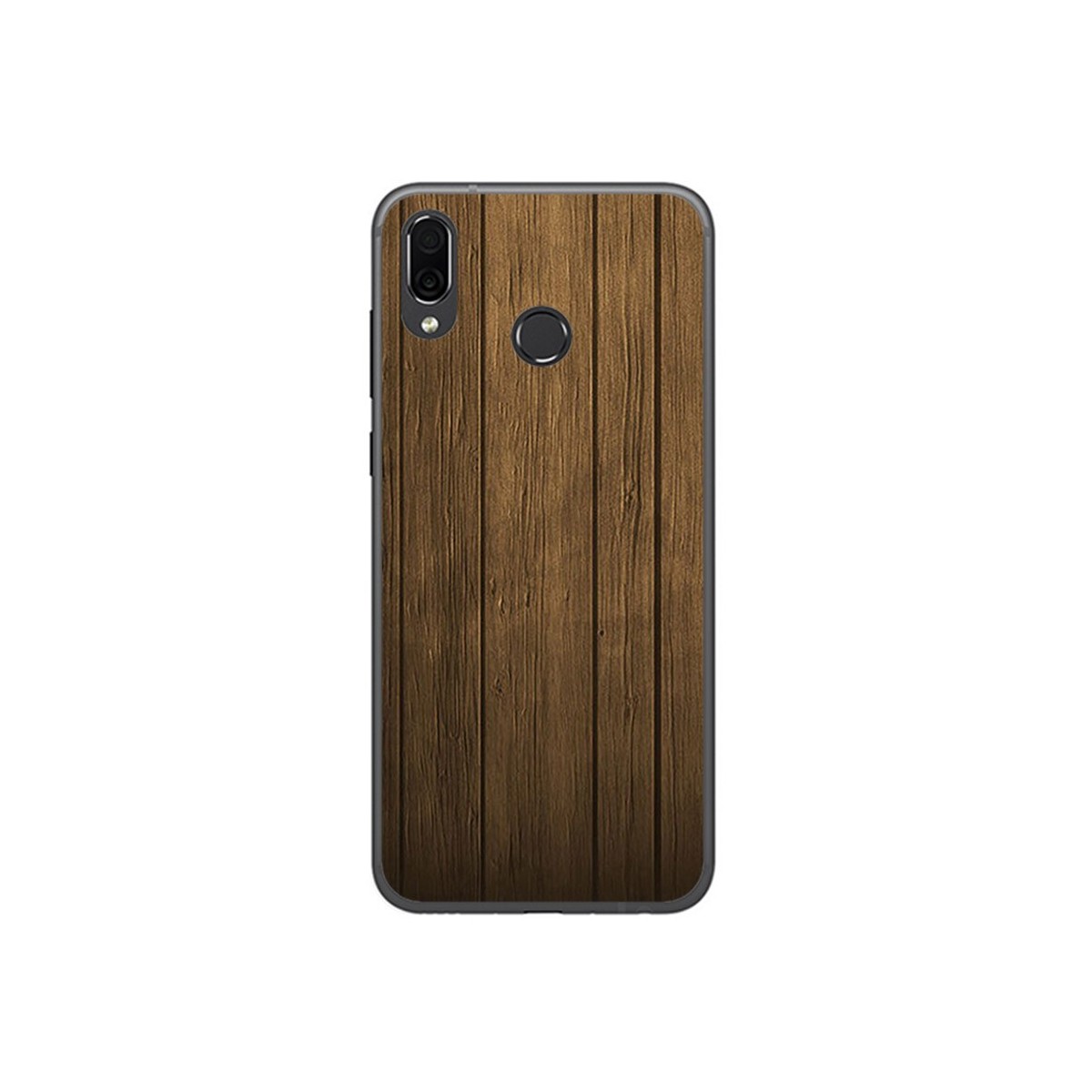 Funda Gel Tpu para Huawei Honor Play Diseño Madera Dibujos