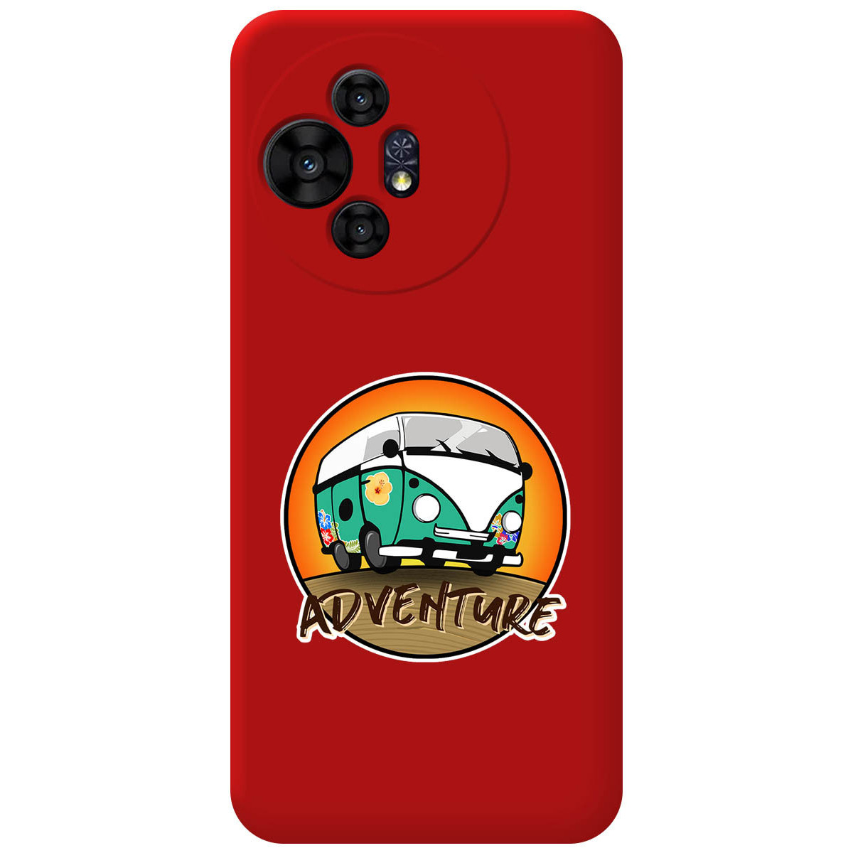 Funda Silicona Líquida Roja para TCL 50 / 50 Pro NXTPAPER 5G diseño Adventure Dibujos