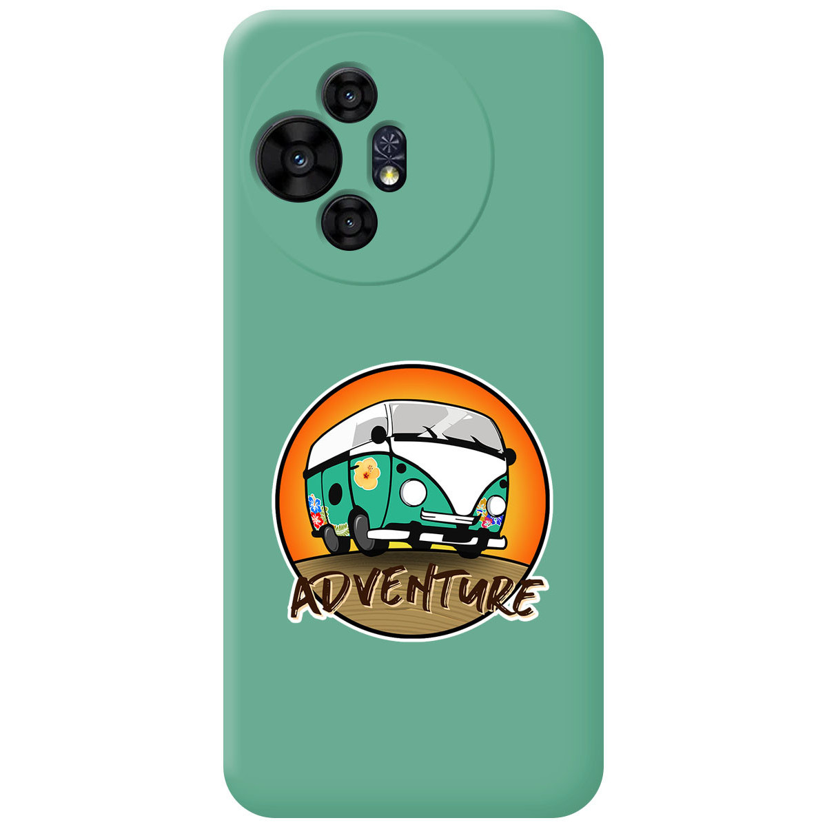 Funda Silicona Líquida Verde para TCL 50 / 50 Pro NXTPAPER 5G diseño Adventure Dibujos