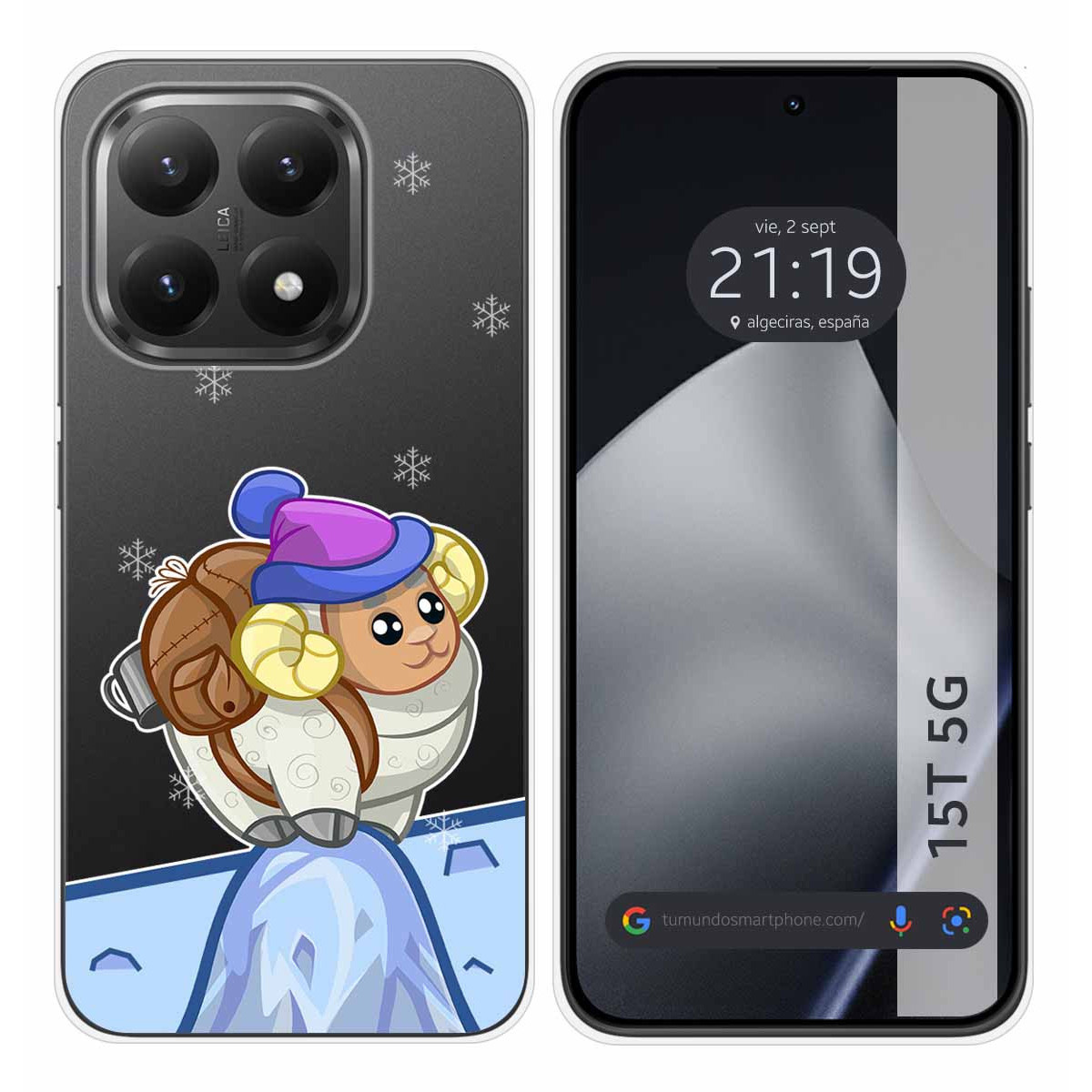 Funda Silicona Transparente para Xiaomi 15T 5G diseño Cabra Dibujos