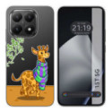 Funda Silicona Transparente para Xiaomi 15T 5G diseño Jirafa Dibujos