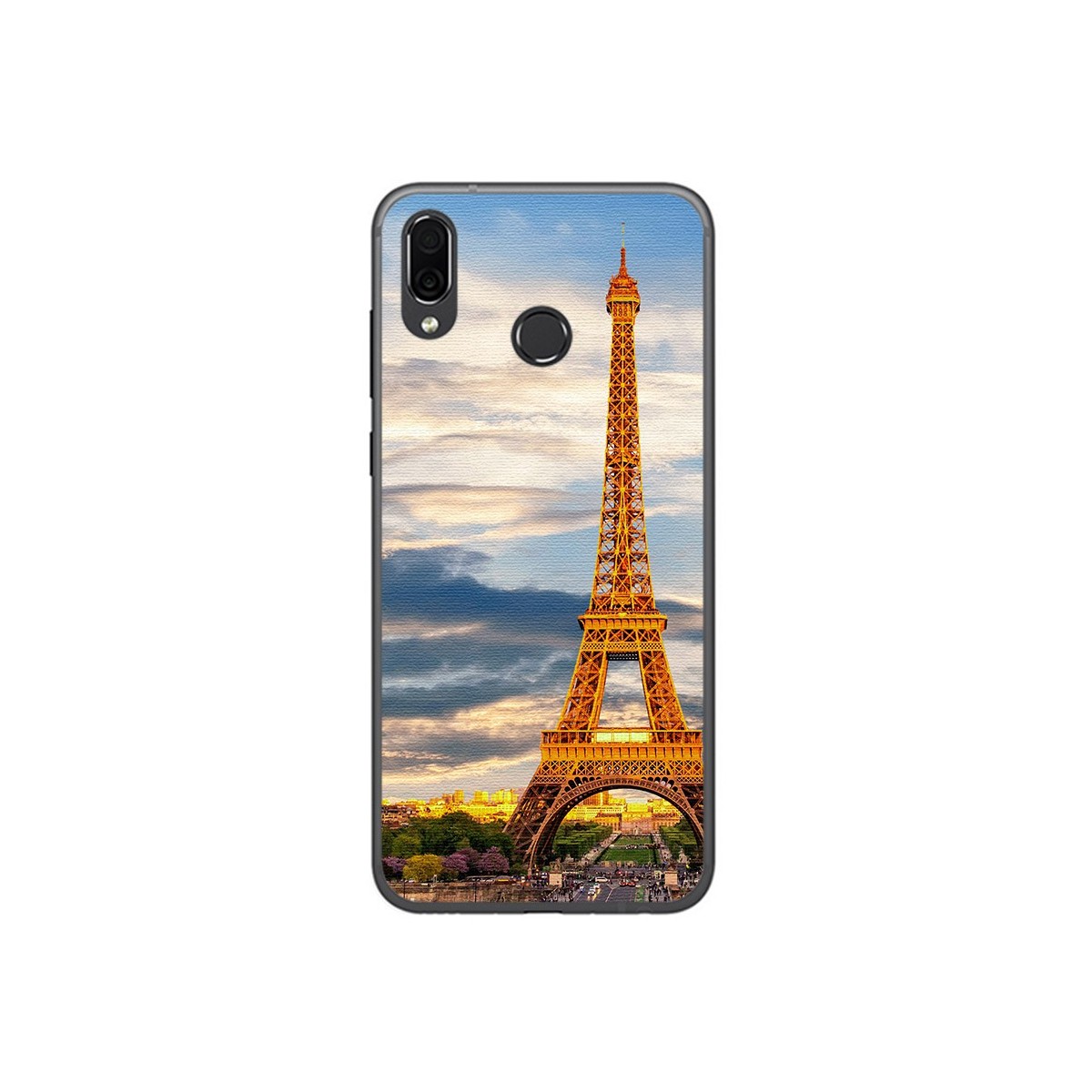 Funda Gel Tpu para Huawei Honor Play Diseño Paris Dibujos