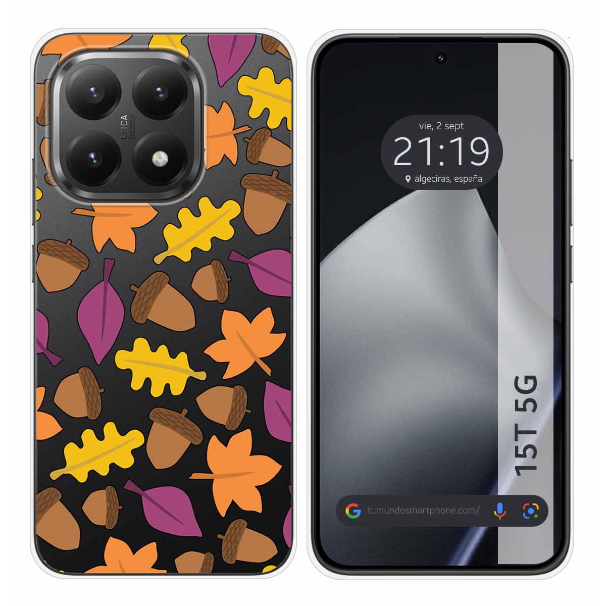 Funda Silicona Transparente para Xiaomi 15T 5G diseño Otoño Dibujos