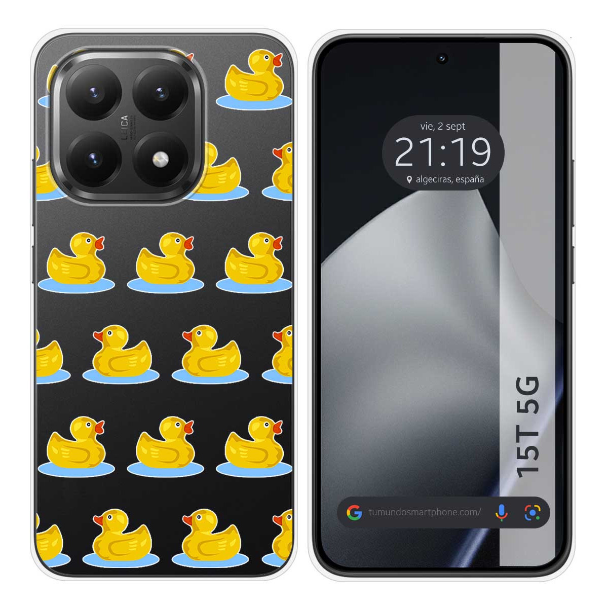 Funda Silicona Transparente para Xiaomi 15T 5G diseño Pato Dibujos