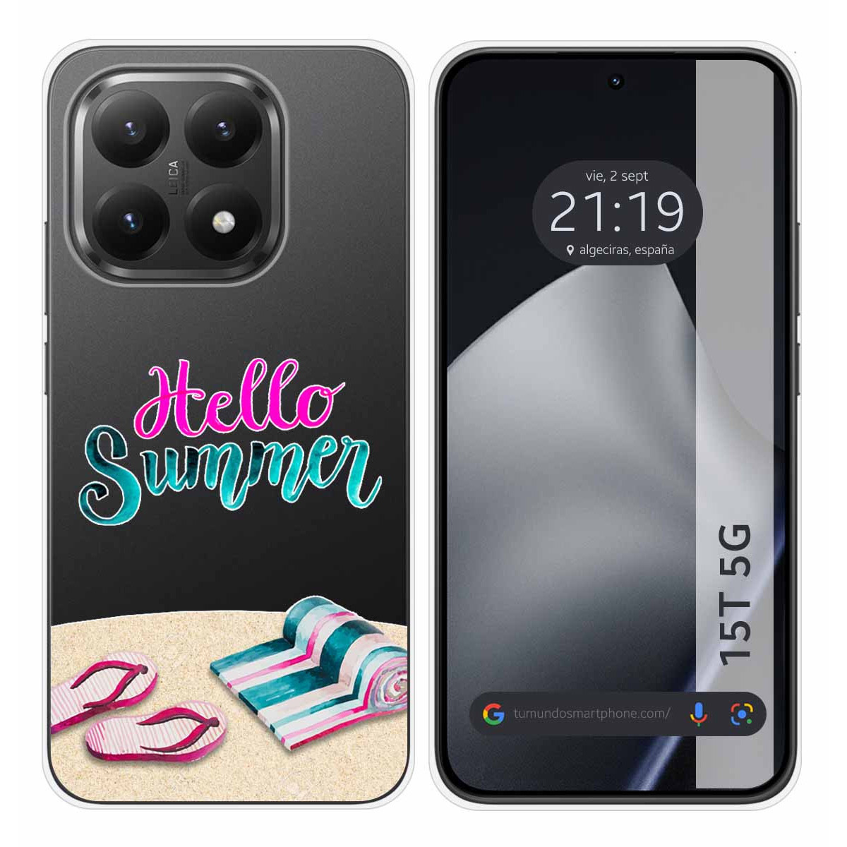 Funda Silicona Transparente para Xiaomi 15T 5G diseño Summer Dibujos