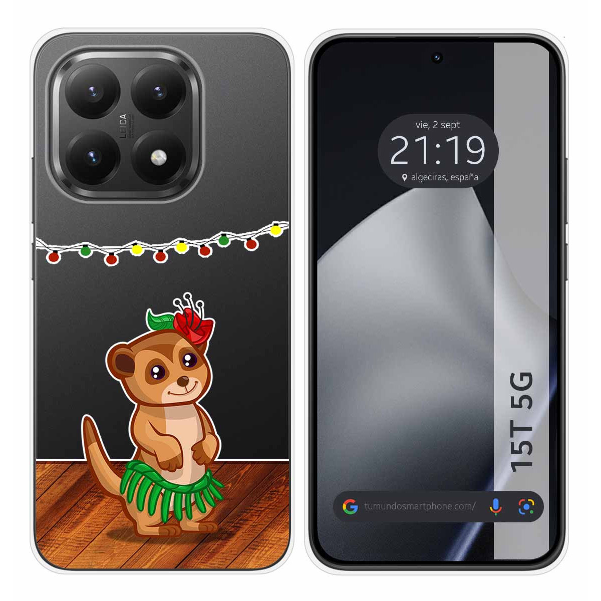 Funda Silicona Transparente para Xiaomi 15T 5G diseño Suricata Dibujos