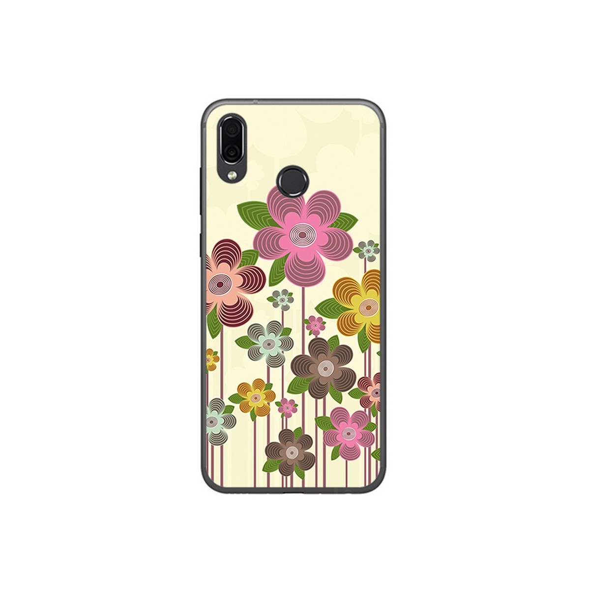 Funda Gel Tpu para Huawei Honor Play Diseño Primavera En Flor Dibujos