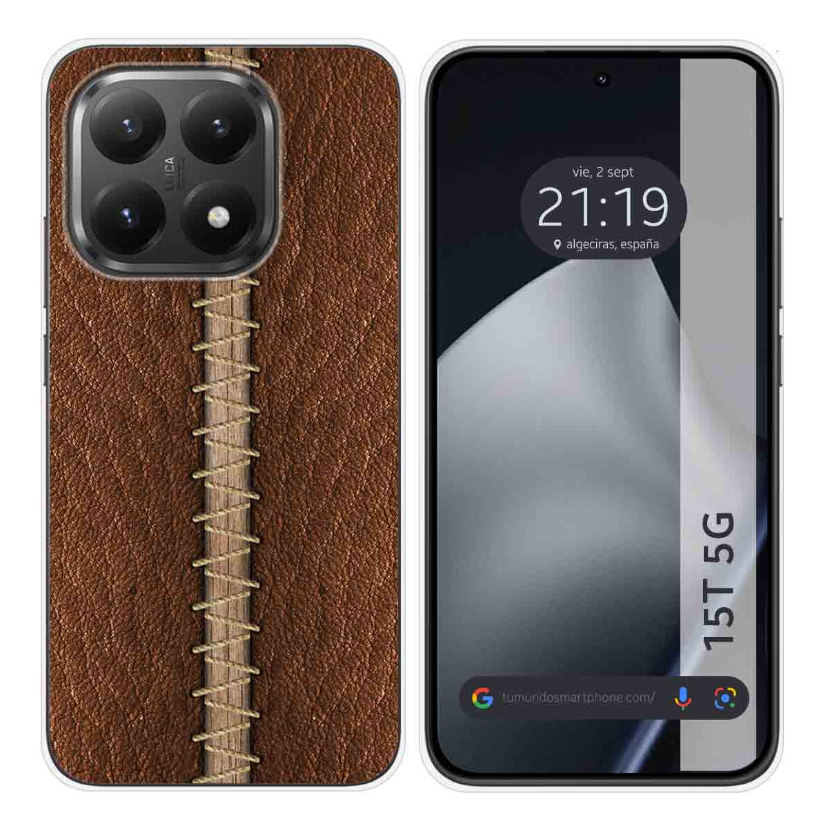 Funda Silicona para Xiaomi 15T 5G diseño Cuero 01 Dibujos