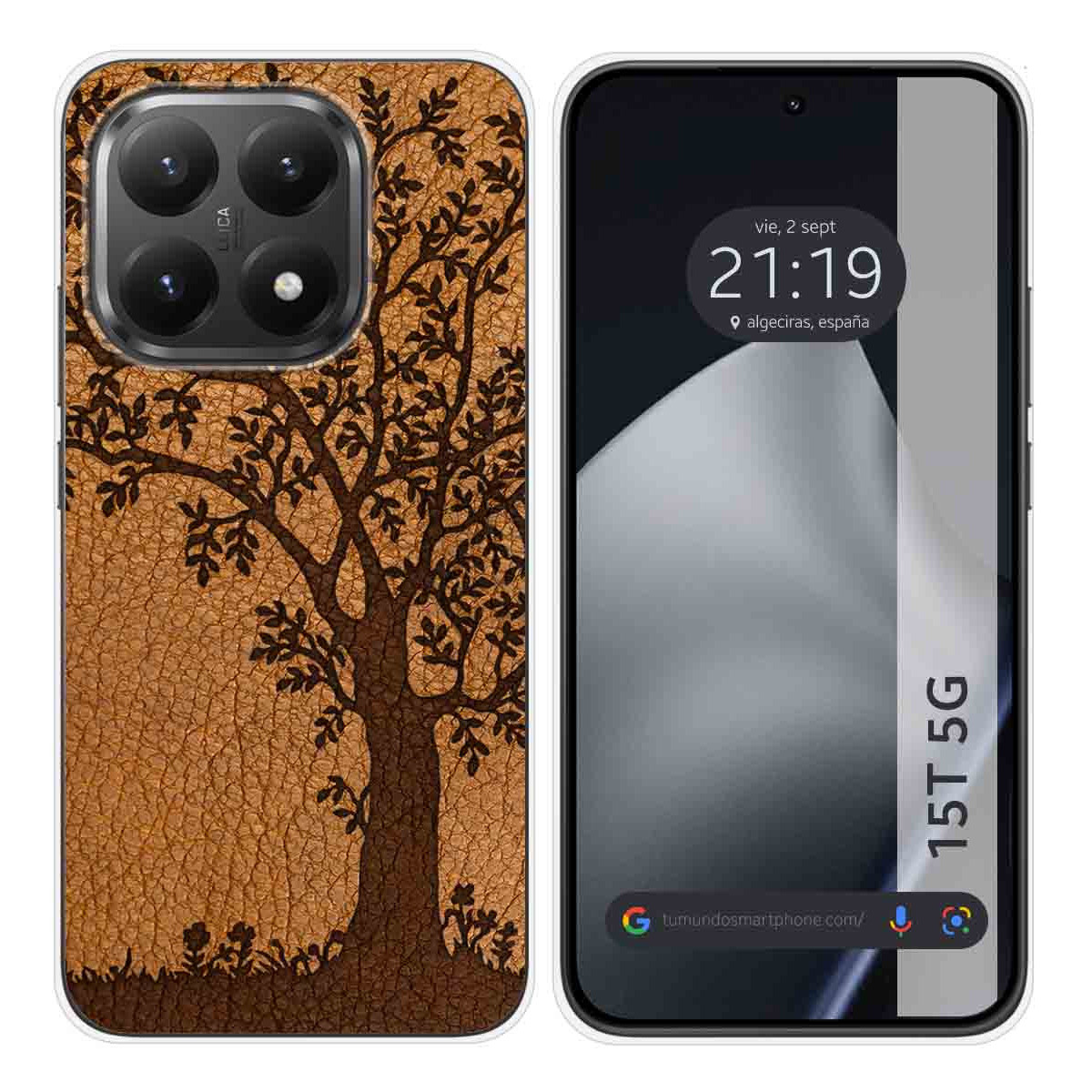 Funda Silicona para Xiaomi 15T 5G diseño Cuero 03 Dibujos