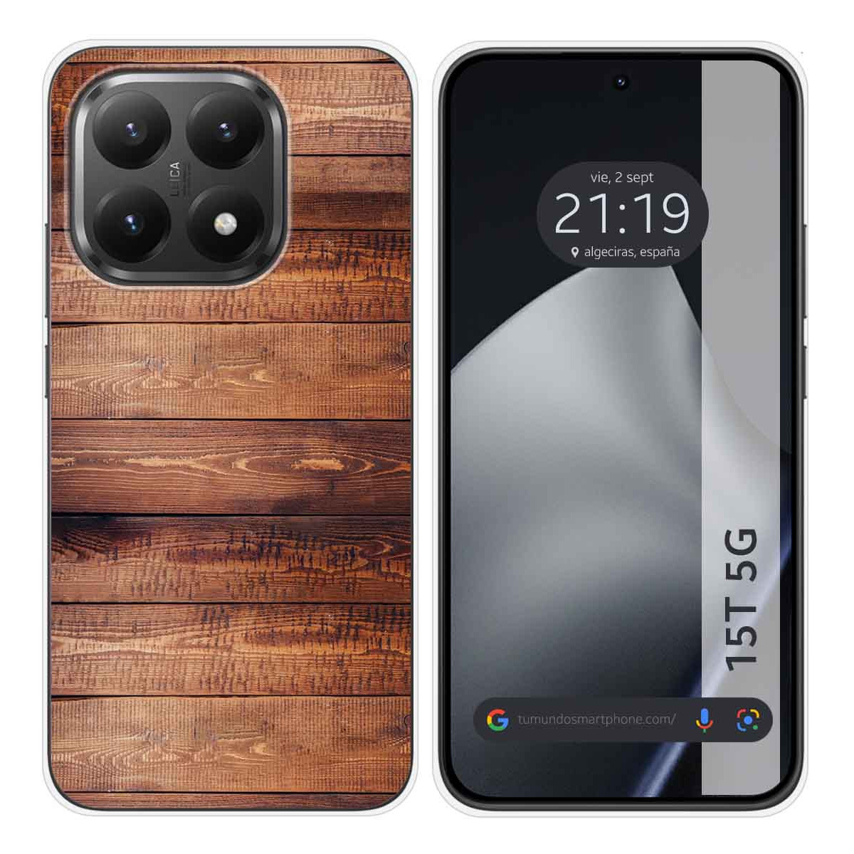 Funda Silicona para Xiaomi 15T 5G diseño Madera 02 Dibujos
