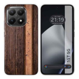 Funda Silicona para Xiaomi 15T 5G diseño Madera 05 Dibujos