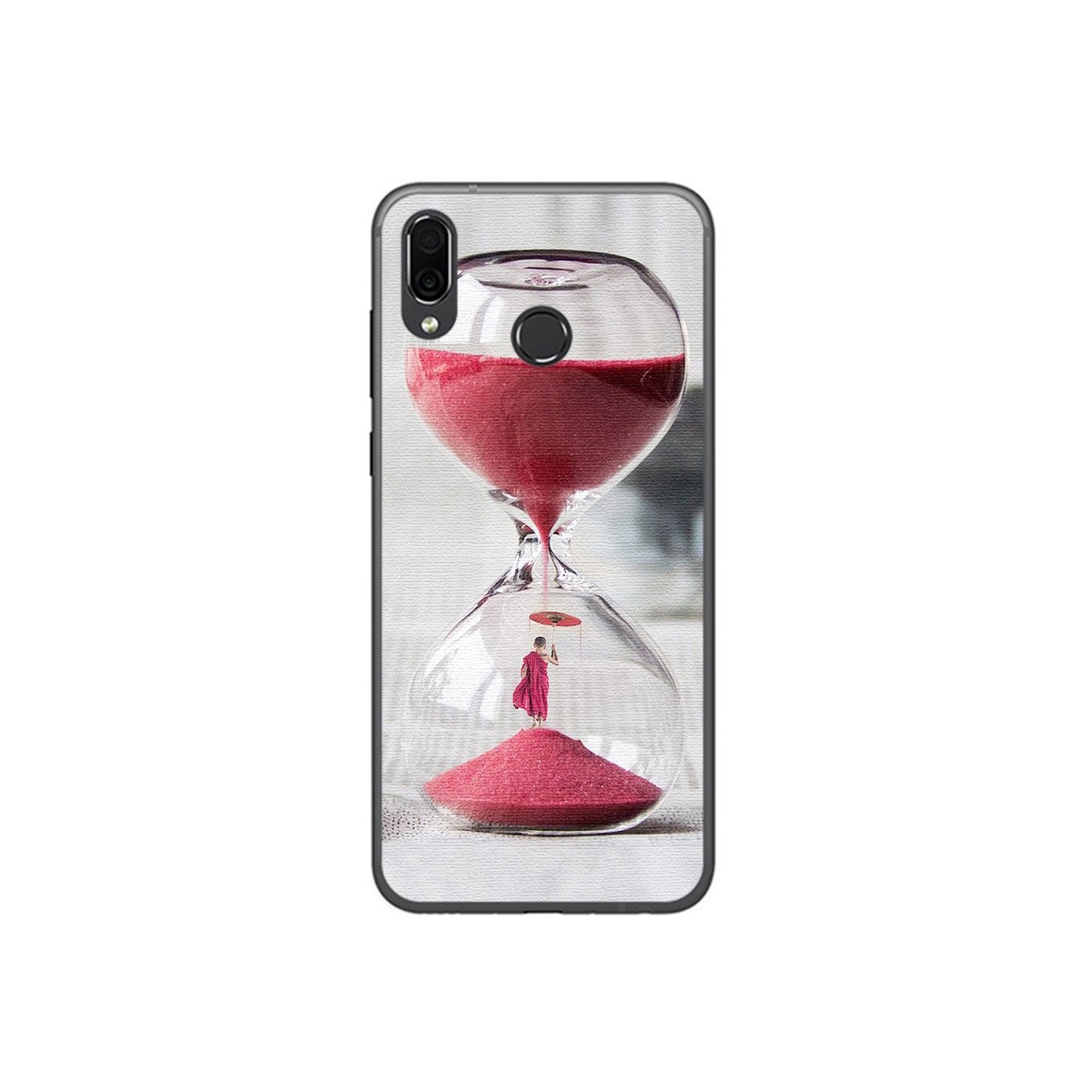Funda Gel Tpu para Huawei Honor Play Diseño Reloj Dibujos