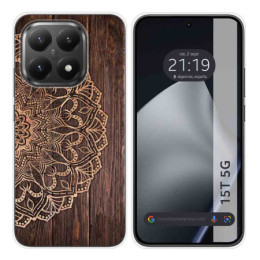 Funda Silicona para Xiaomi 15T 5G diseño Madera 06 Dibujos
