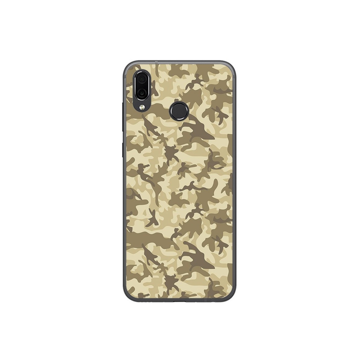 Funda Gel Tpu para Huawei Honor Play Diseño Sand Camuflaje Dibujos