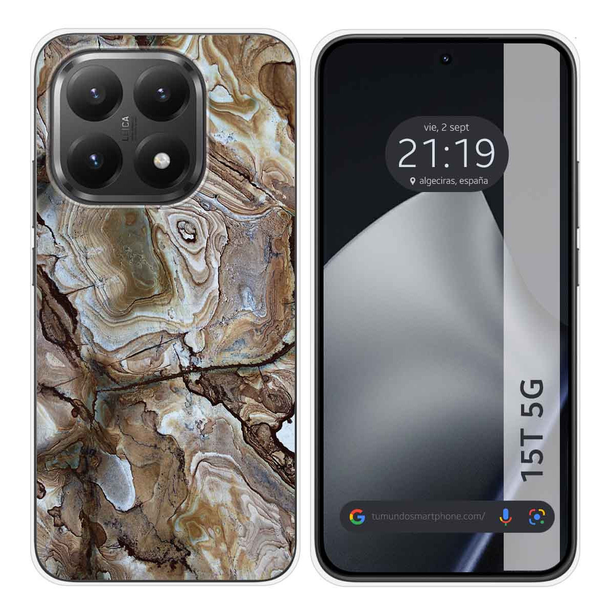 Funda Silicona para Xiaomi 15T 5G diseño Mármol 14 Dibujos