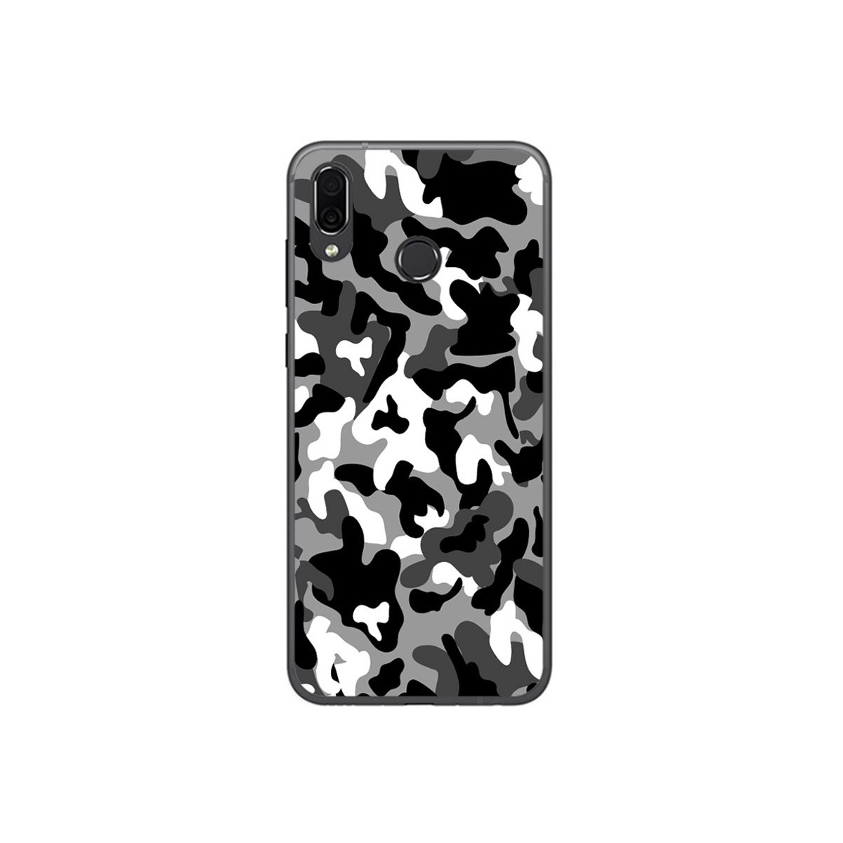 Funda Gel Tpu para Huawei Honor Play Diseño Snow Camuflaje Dibujos
