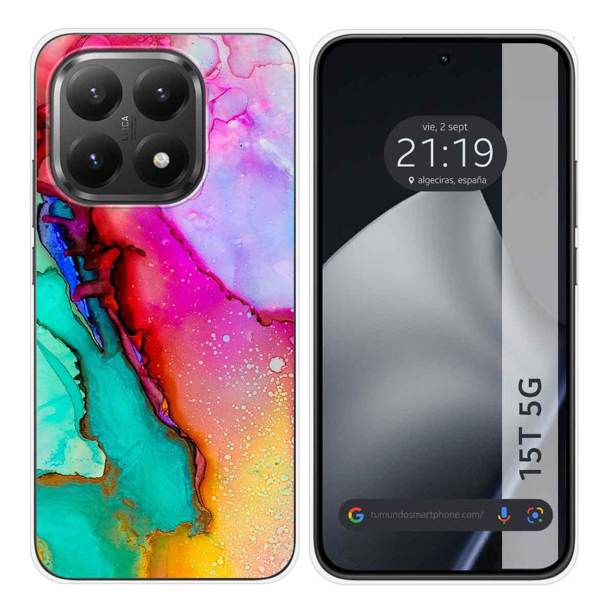Funda Silicona para Xiaomi 15T 5G diseño Mármol 15 Dibujos
