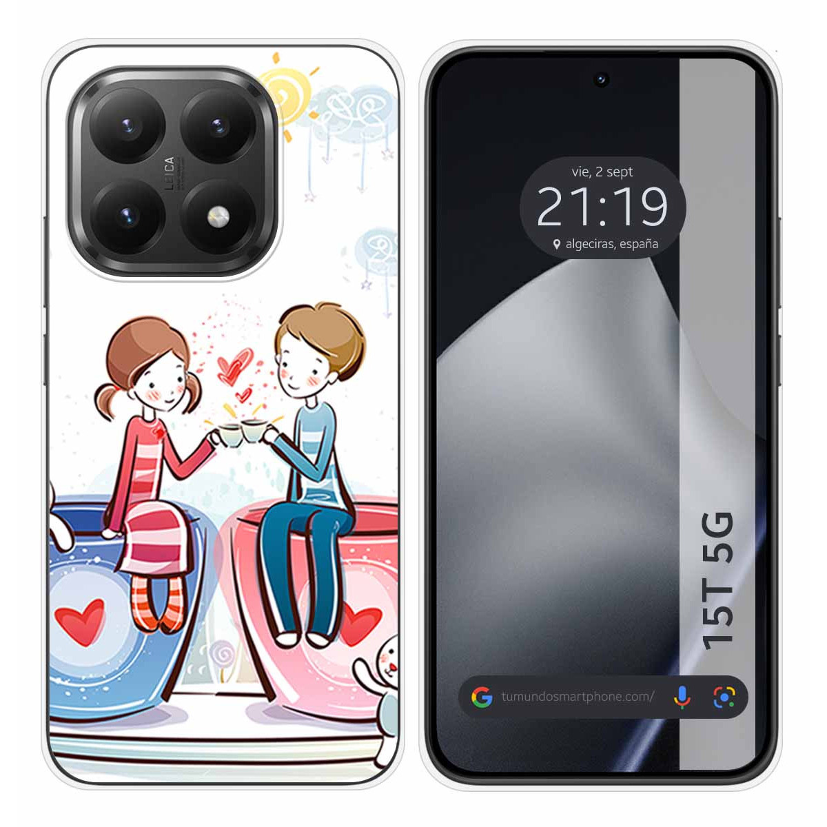 Funda Silicona para Xiaomi 15T 5G diseño Café Dibujos