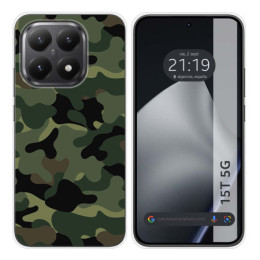 Funda Silicona para Xiaomi 15T 5G diseño Camuflaje Dibujos