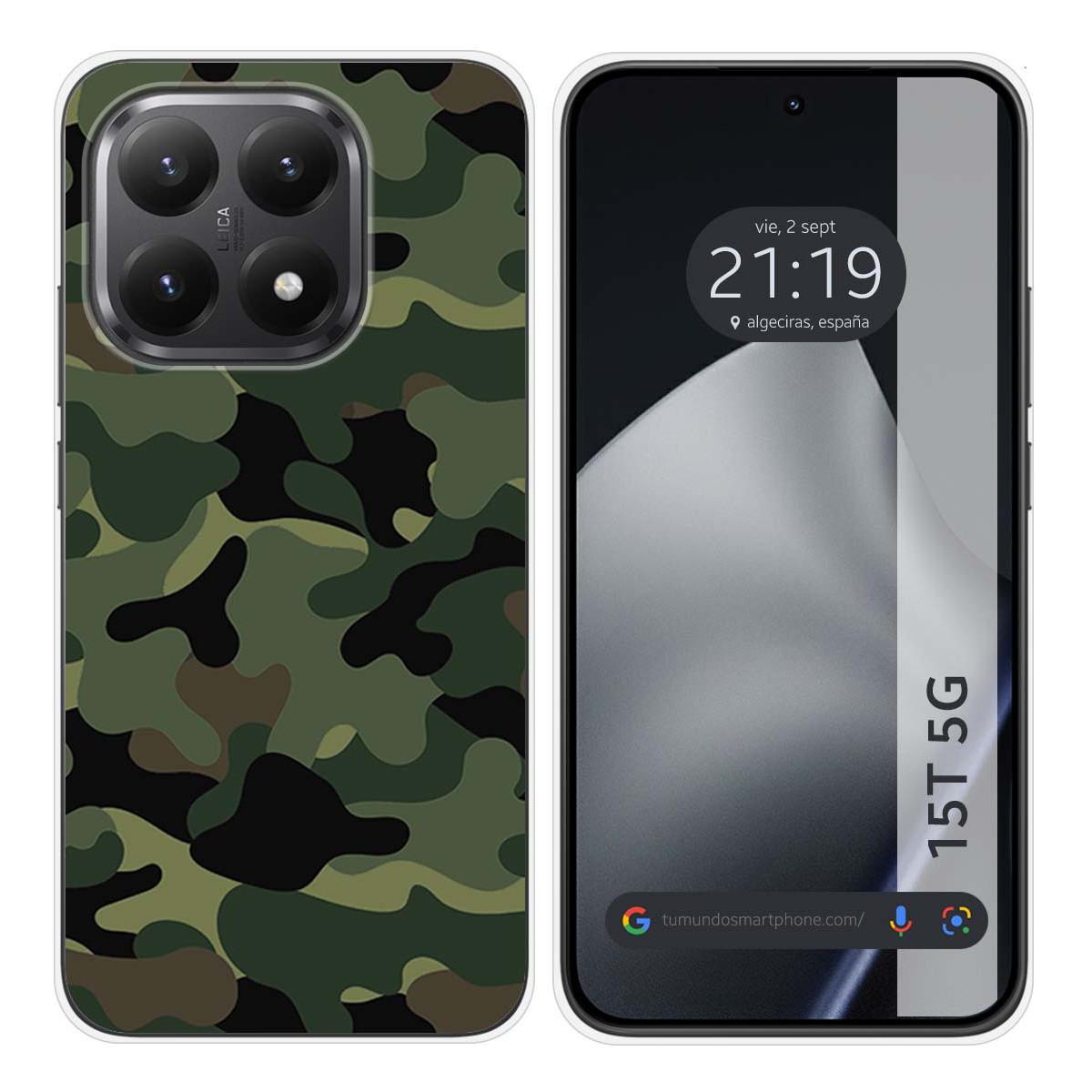 Funda Silicona para Xiaomi 15T 5G diseño Camuflaje Dibujos