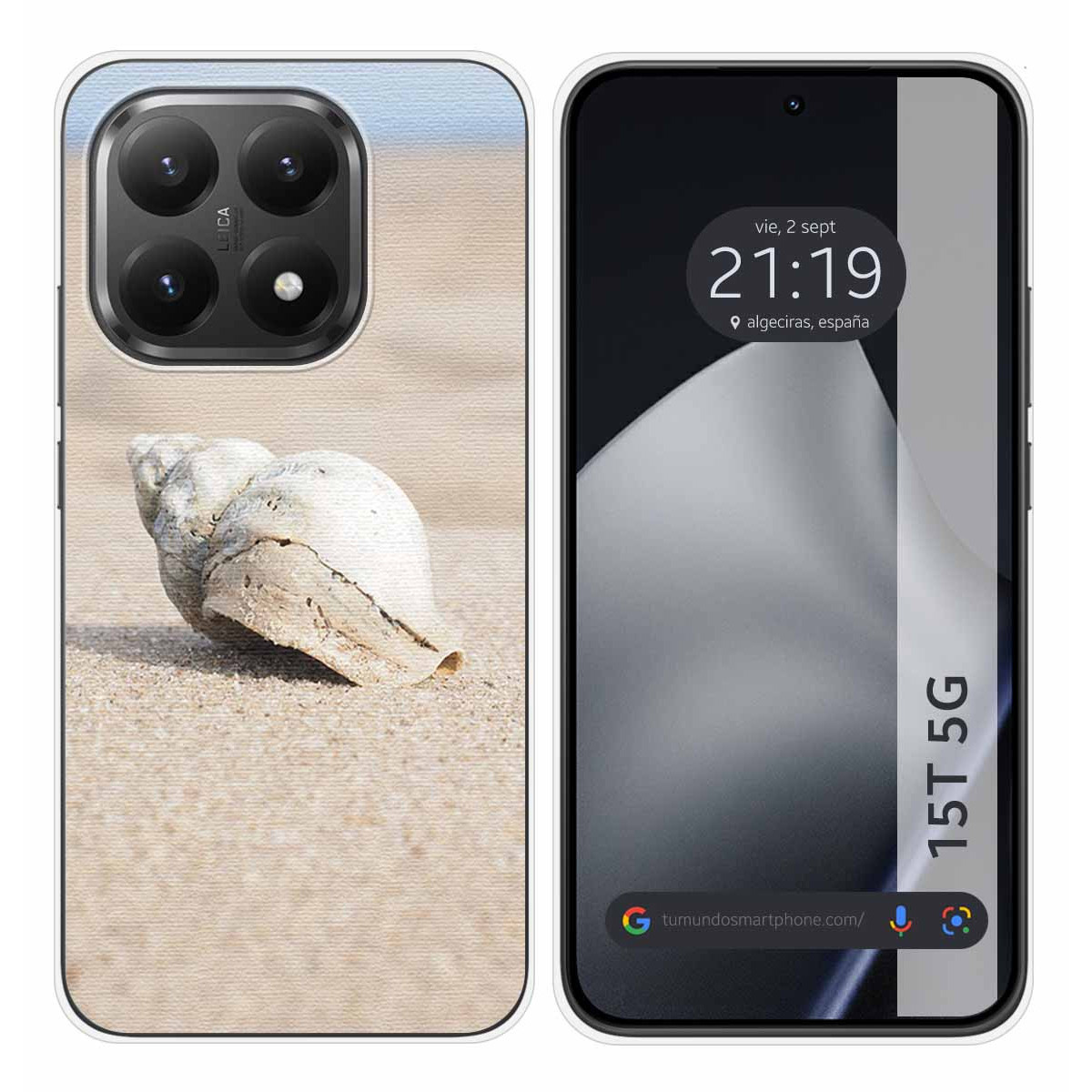 Funda Silicona para Xiaomi 15T 5G diseño Concha Dibujos