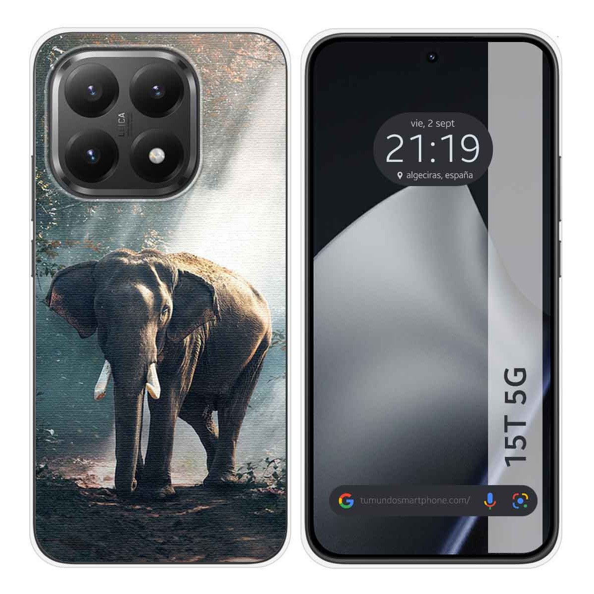 Funda Silicona para Xiaomi 15T 5G diseño Elefante Dibujos
