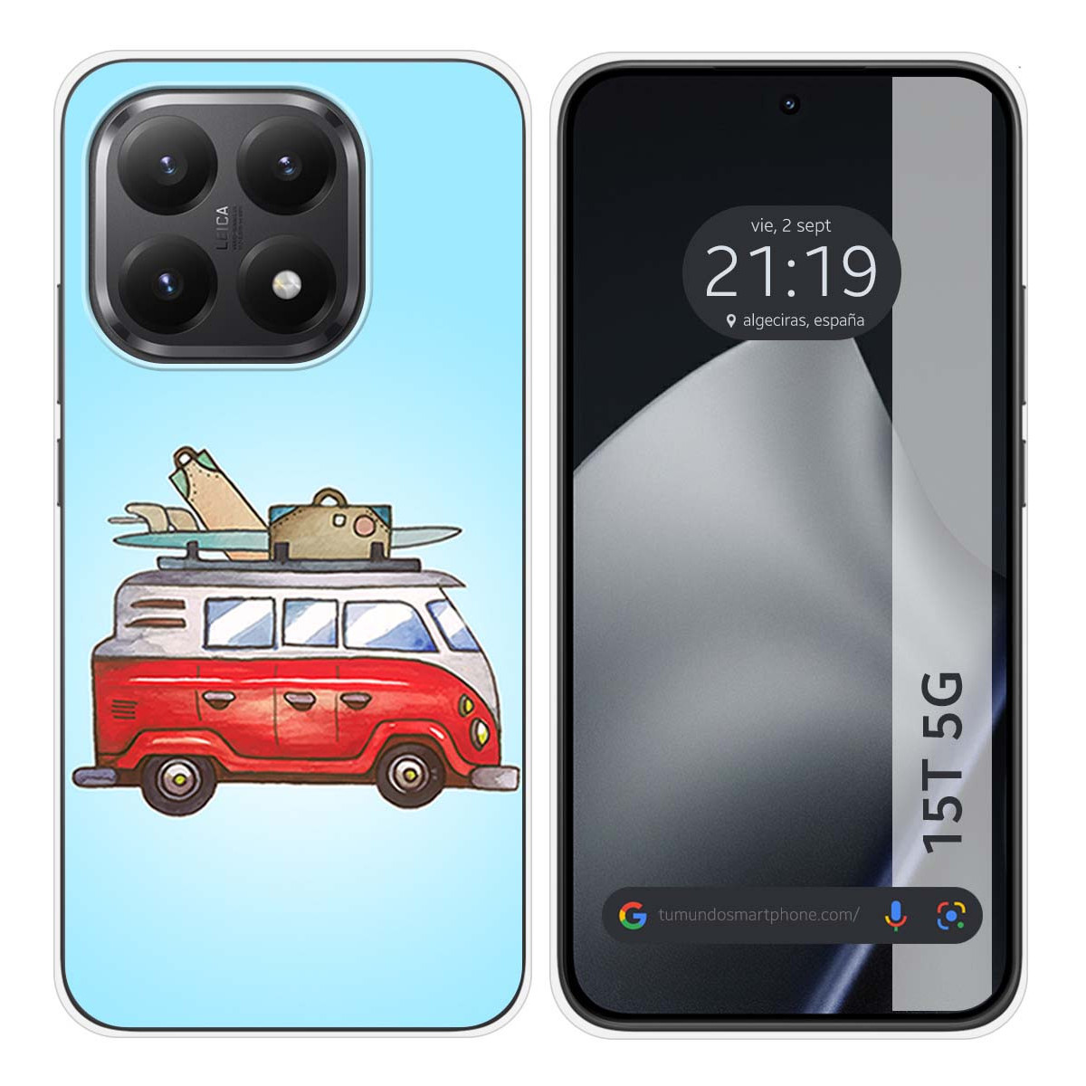 Funda Silicona para Xiaomi 15T 5G diseño Furgoneta Dibujos