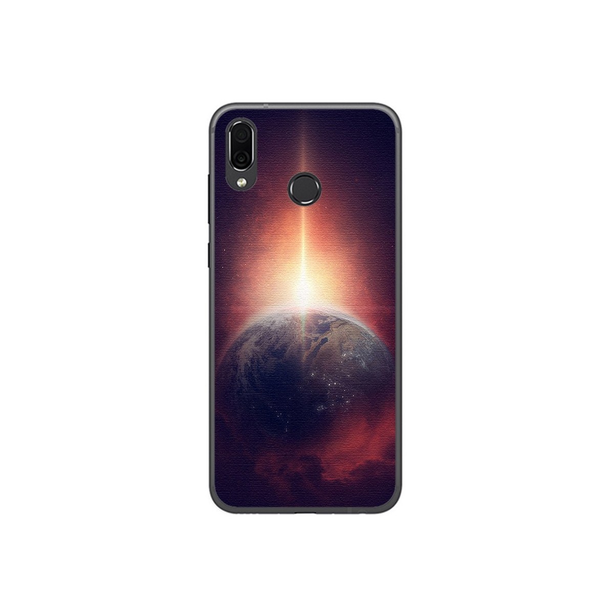 Funda Gel Tpu para Huawei Honor Play Diseño Tierra Dibujos