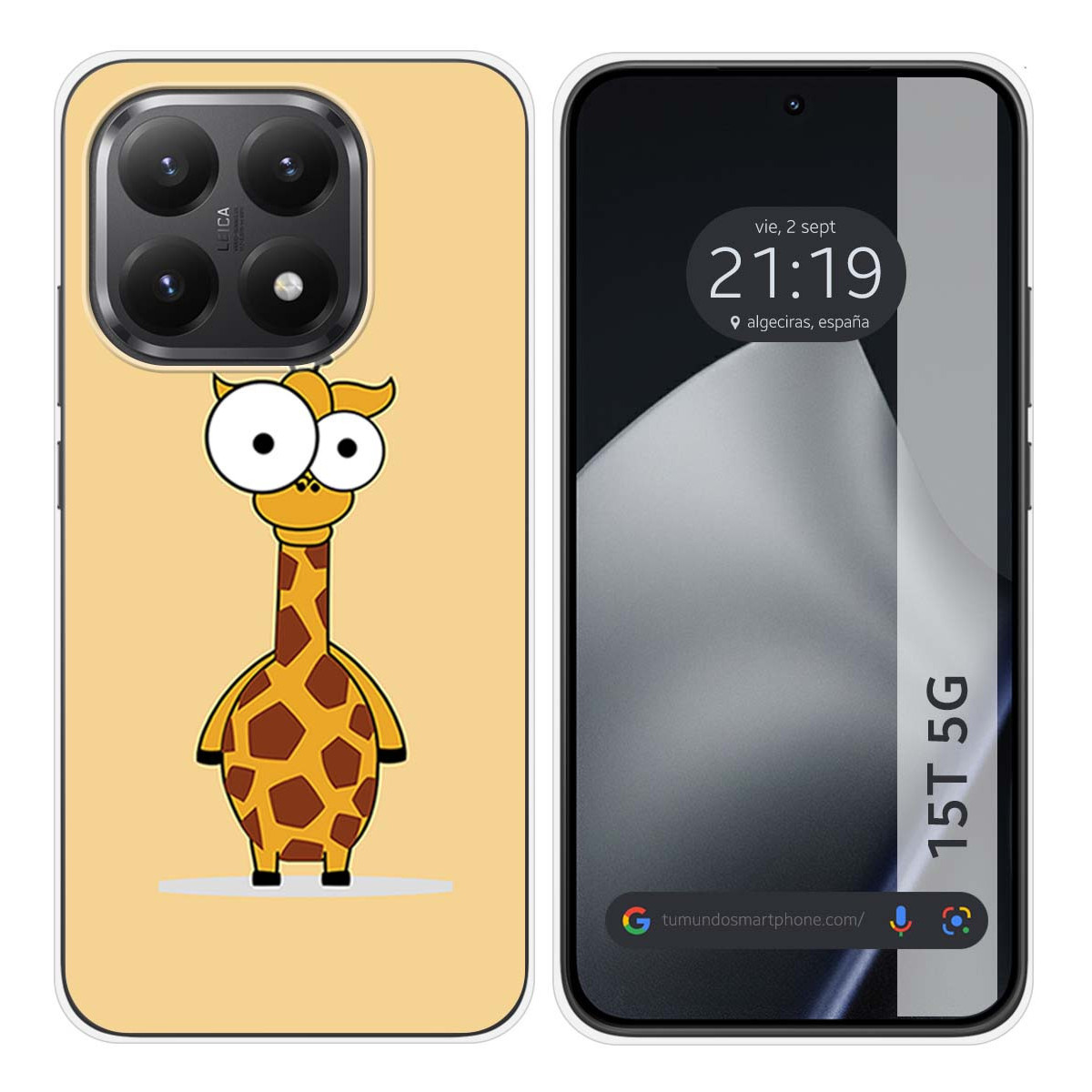 Funda Silicona para Xiaomi 15T 5G diseño Jirafa Dibujos