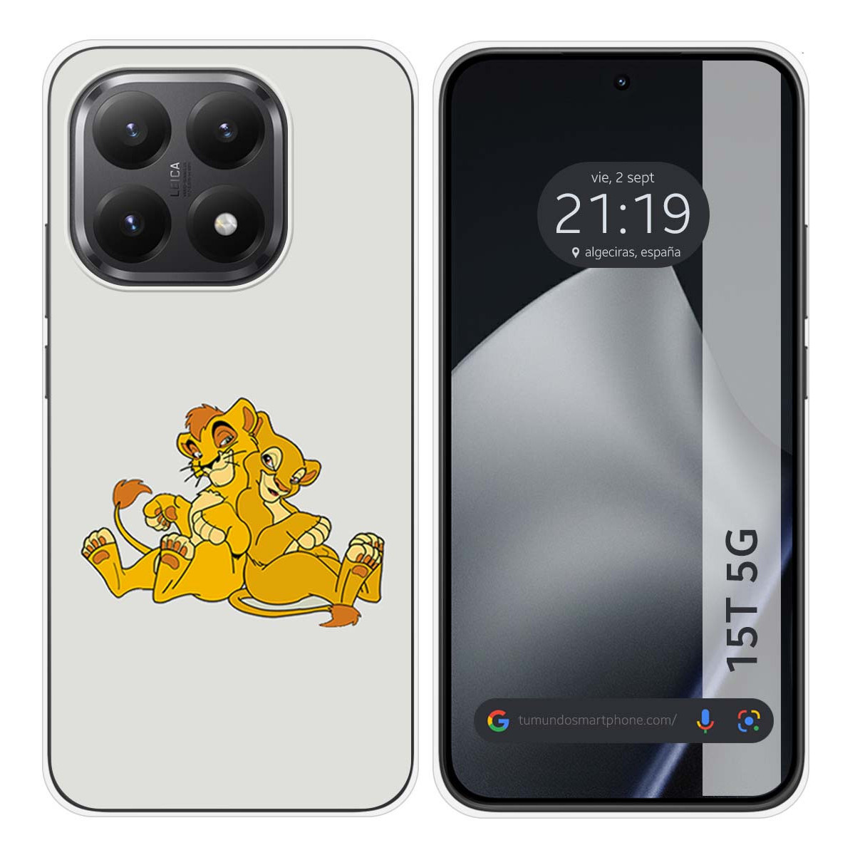Funda Silicona para Xiaomi 15T 5G diseño Leones Dibujos