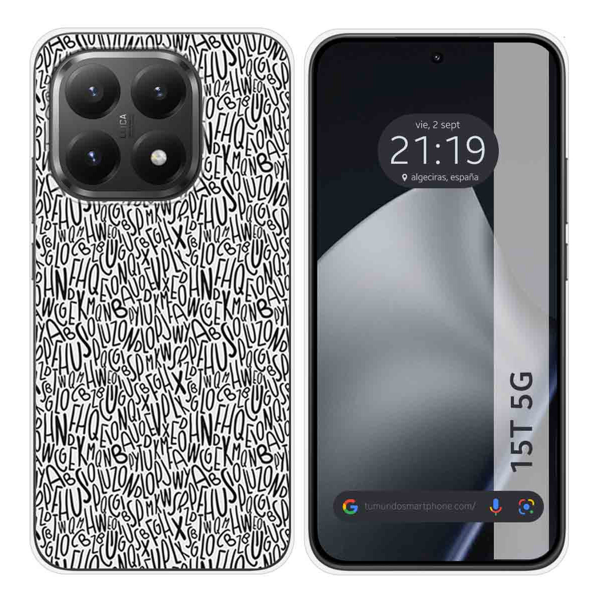Funda Silicona para Xiaomi 15T 5G diseño Letras Dibujos