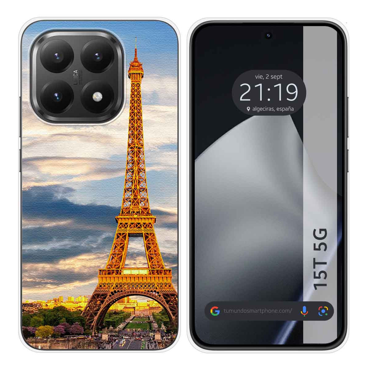 Funda Silicona para Xiaomi 15T 5G diseño Paris Dibujos