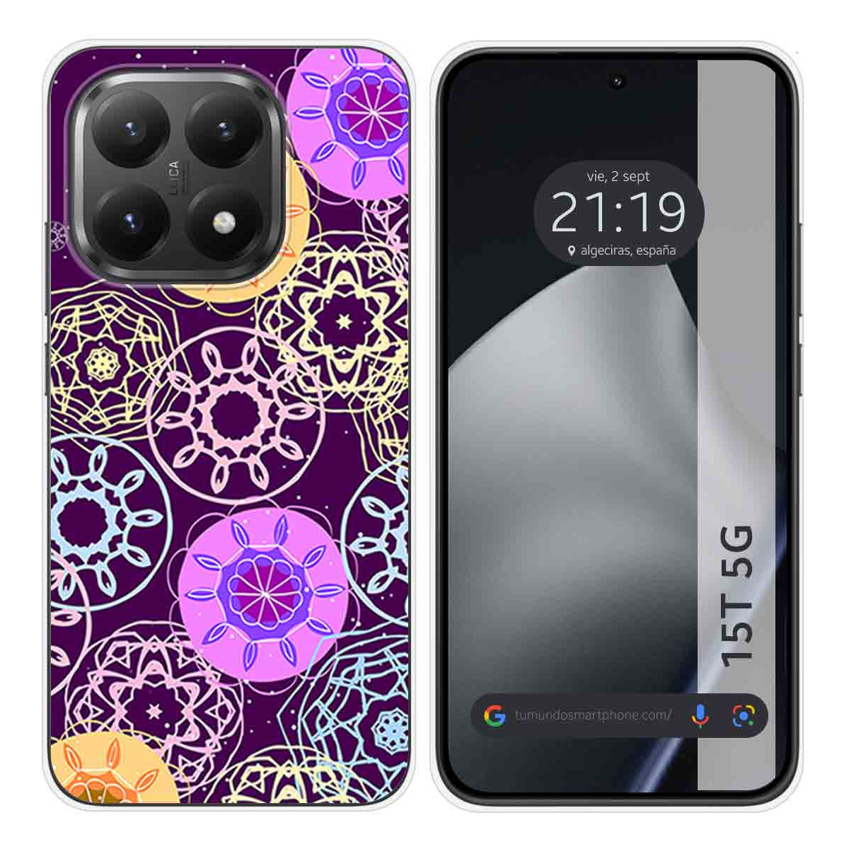 Funda Silicona para Xiaomi 15T 5G diseño Radial Dibujos