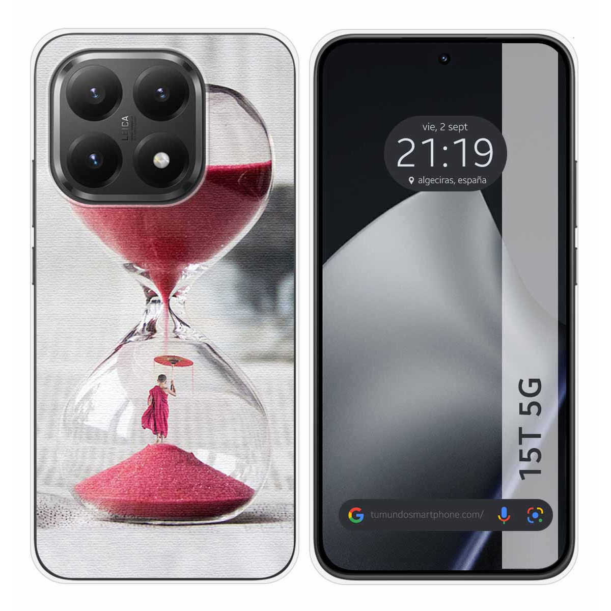 Funda Silicona para Xiaomi 15T 5G diseño Reloj Dibujos