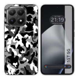 Funda Silicona para Xiaomi 15T 5G diseño Snow Camuflaje Dibujos