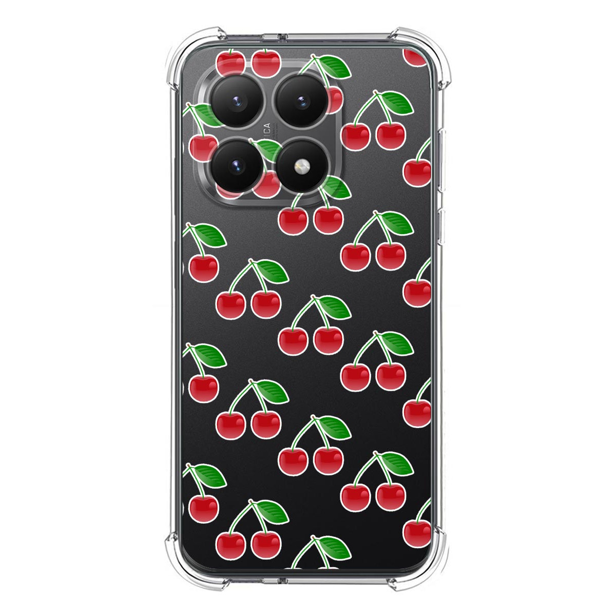 Funda Silicona Antigolpes para Xiaomi 15T 5G diseño Cerezas Dibujos