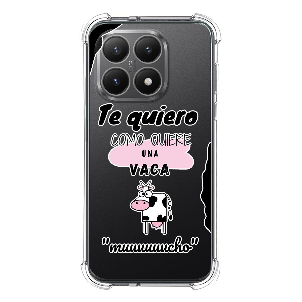 Funda Silicona Antigolpes para Xiaomi 15T 5G diseño Vaca Dibujos