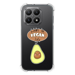 Funda Silicona Antigolpes para Xiaomi 15T 5G diseño Vegan Life Dibujos